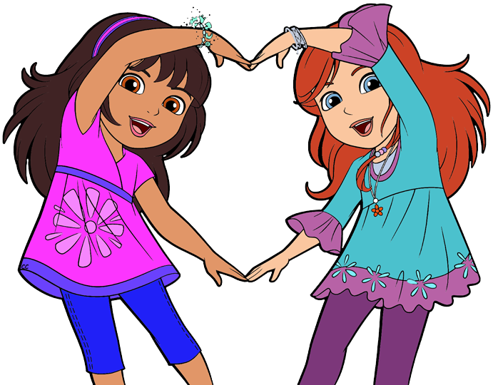 Download Best Friends Clipartgirls Clipart Svg File