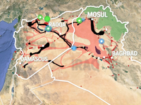 Animated map shows the spread of ISIS through Iraq and Syria