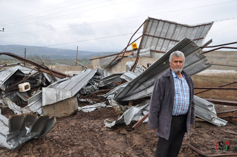 Israeli forces demolish Palestinian farmhouse, assault family
members