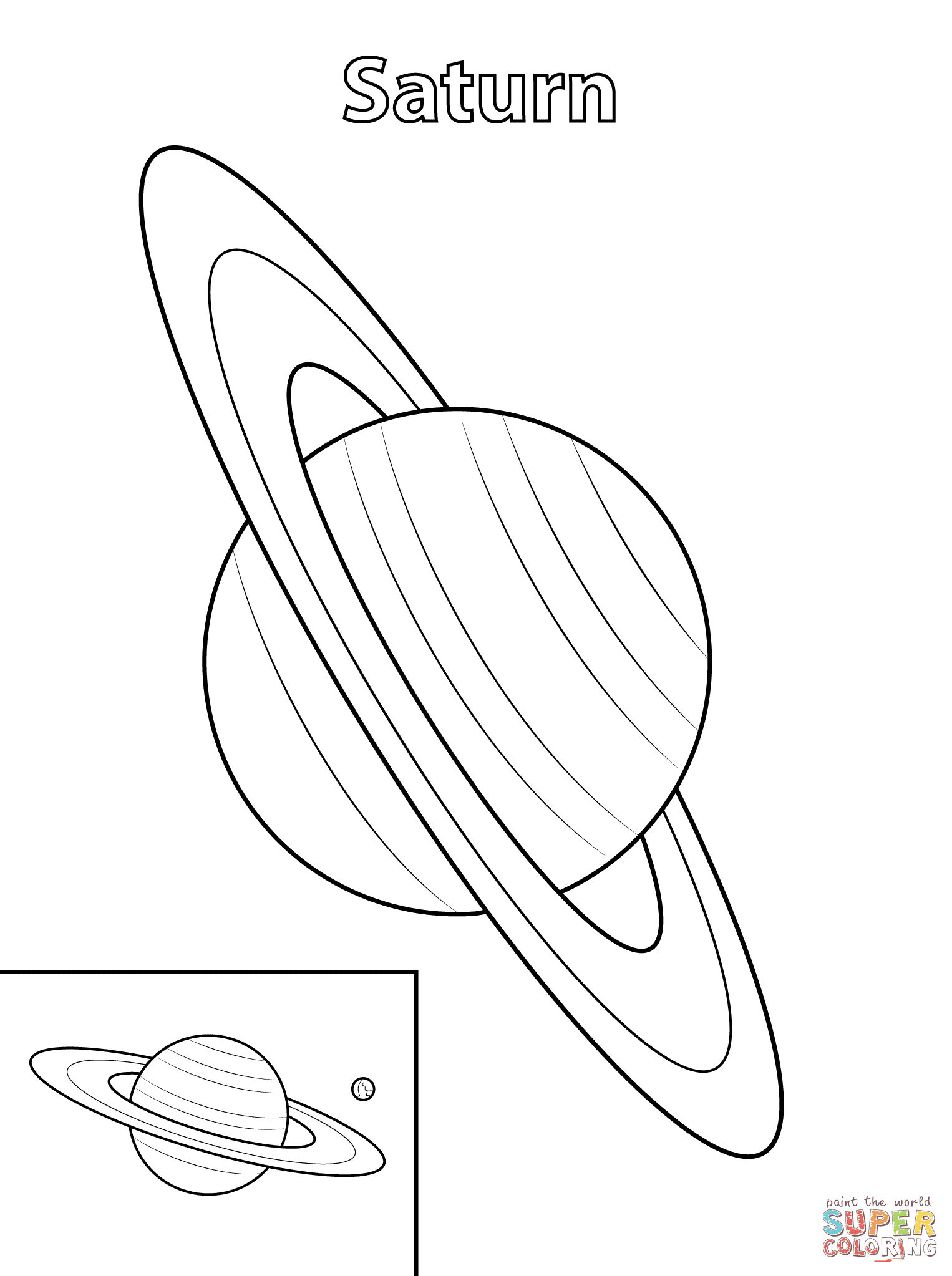 Printable coloring pages of disney's mickey and minnie mouse, donald and daisy duck, goofy and pluto. Saturn Planet Coloring Page Free Printable Coloring Pages