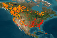 image of FIRMS map interface showing North America