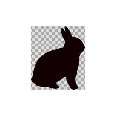 アニメ画像について 最高かつ最も包括的な白黒 シルエット うさぎ イラスト