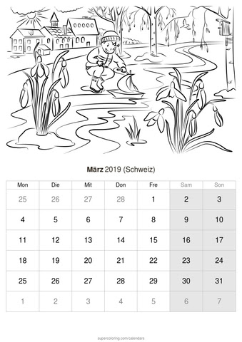Kalender november 2019 zum ausdrucken infocalendars com. Marz 2019 Kalender Zum Ausdrucken Schweiz