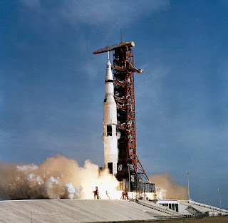 This week in 1969, Apollo 11 launched from NASA’s Kennedy Space Center carrying astronauts Neil Armstrong, Edwin Buzz Aldrin and Michael Collins