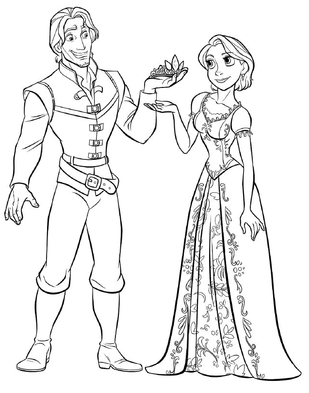 Printable coloring pages of rapunzel and pascal from disney's tangled, available in png and pdf format! Tangled Coloring Pages Clip Art Library