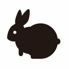 Ngagolak うさぎ イラスト 影
