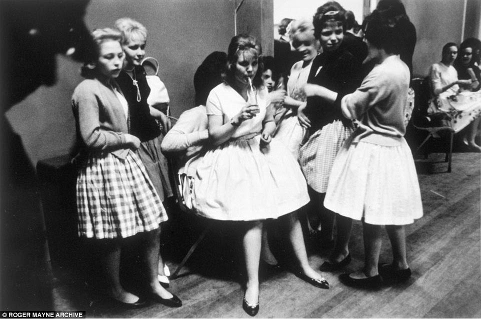 A group of girls all dressed up for a 'teenage night' at a Sheffield dance club
