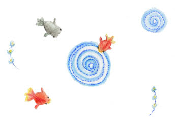無料イラスト画像 最高の金魚 イラスト 和風