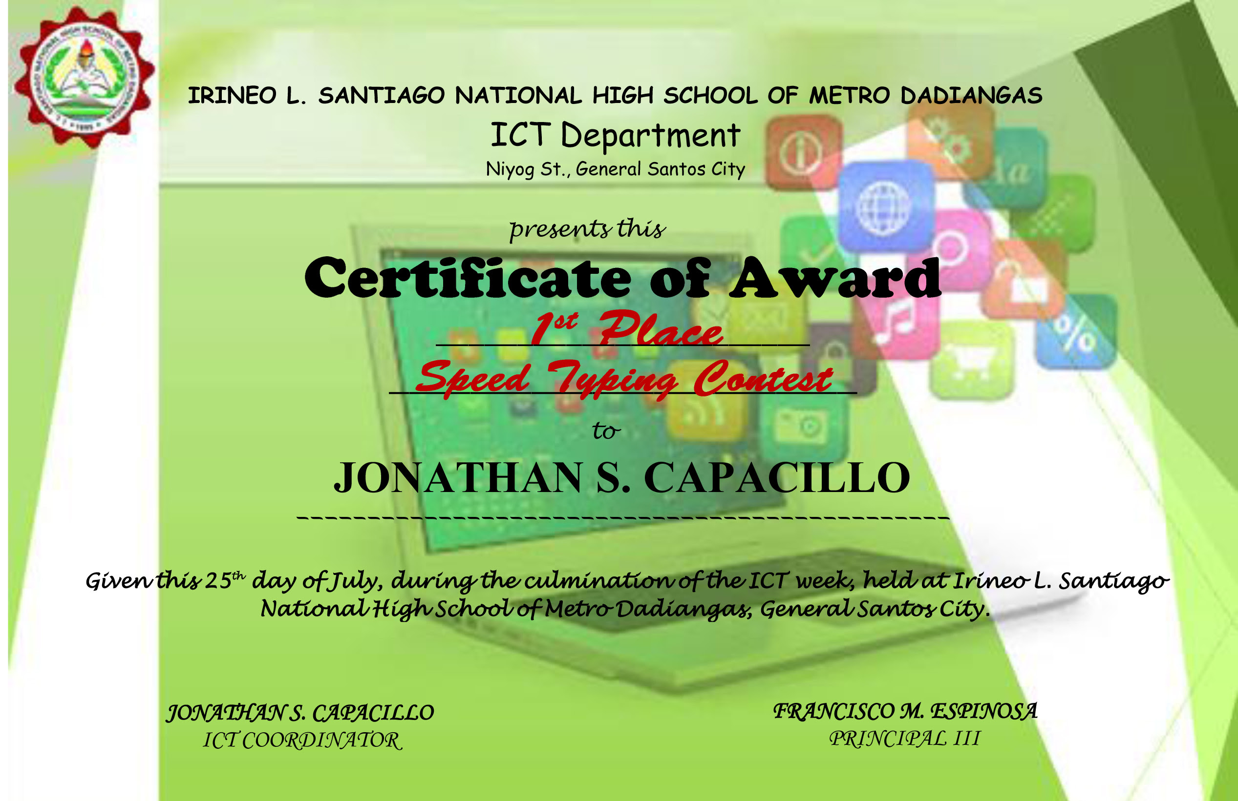 Deped Cert Of Recognition Template / D O 36 S 2016 Ppt ...