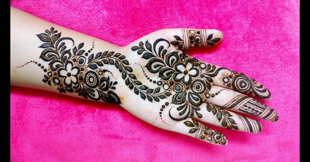 Tasmim Blog Easy Front Hand Fashionable Simple Mehndi Designs