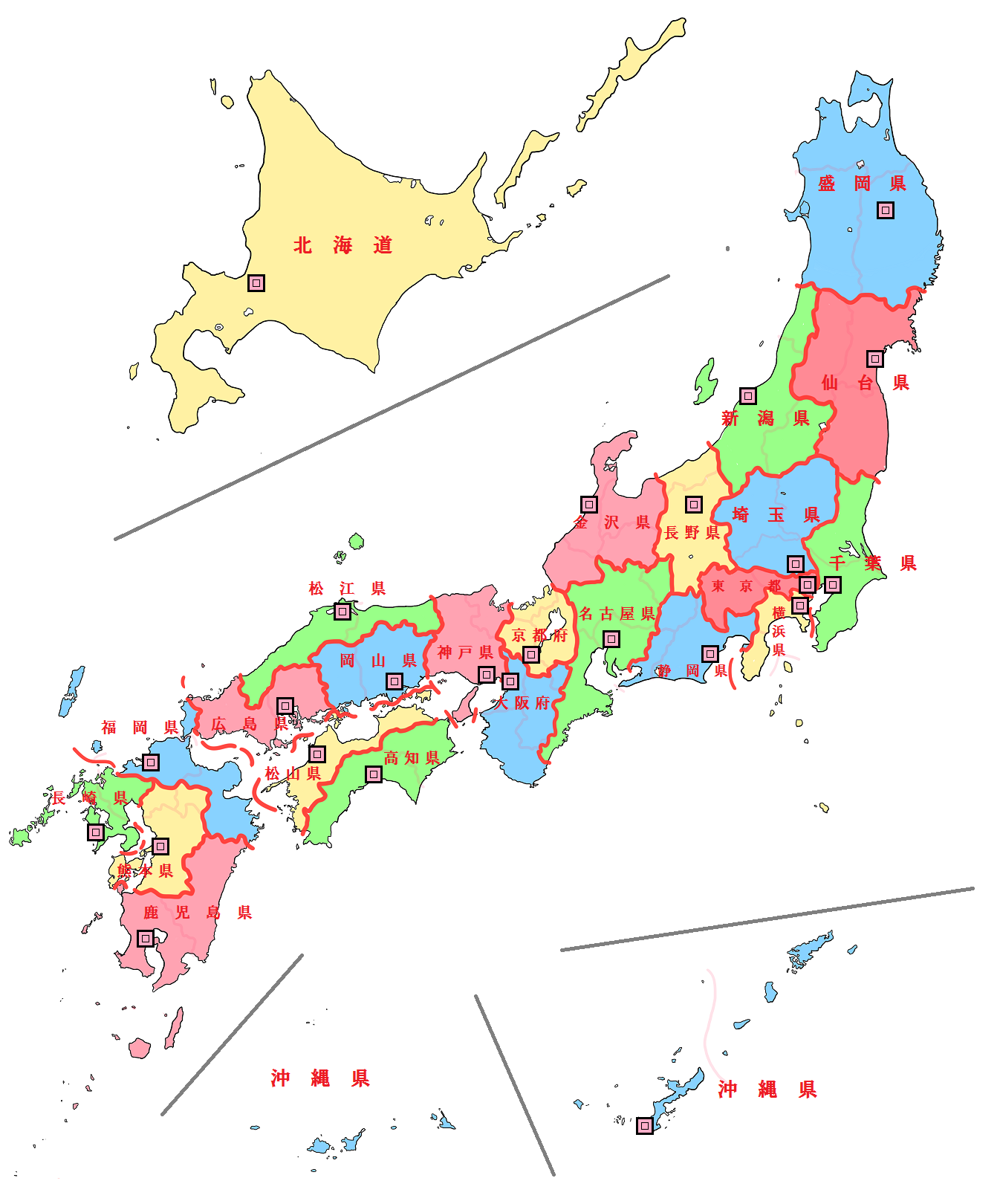 選択した画像 日本地図 県庁所在地 日本地図 県庁所在地