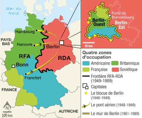 La guerre froide à ses débuts en 1947 avec le plan marshall et le kominform. Berlin Une Ville Au Coeur De La Guerre Froide