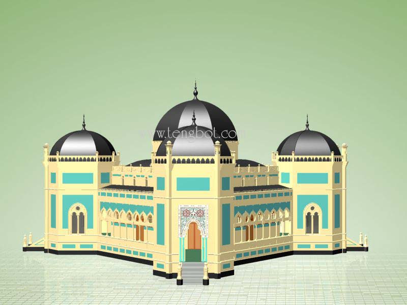 34 Gambar Masjid Lukisan Richi Wallpaper