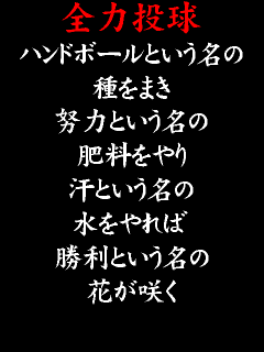 かっこいい ハンドボール 名言