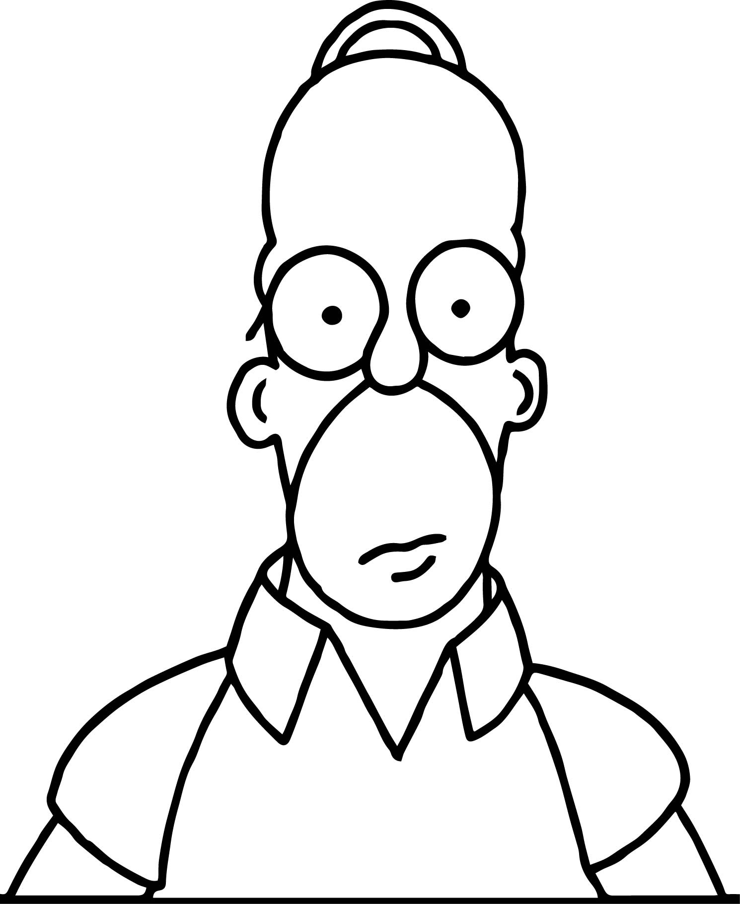 Download 175+ Simpsons Homer For Kids Printable Free Coloring Pages PNG