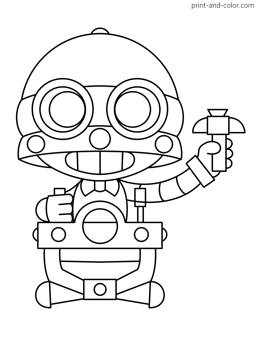 Brawl Stars Coloring Pages Shelly Coloring And Drawing - brawl stars nita to color