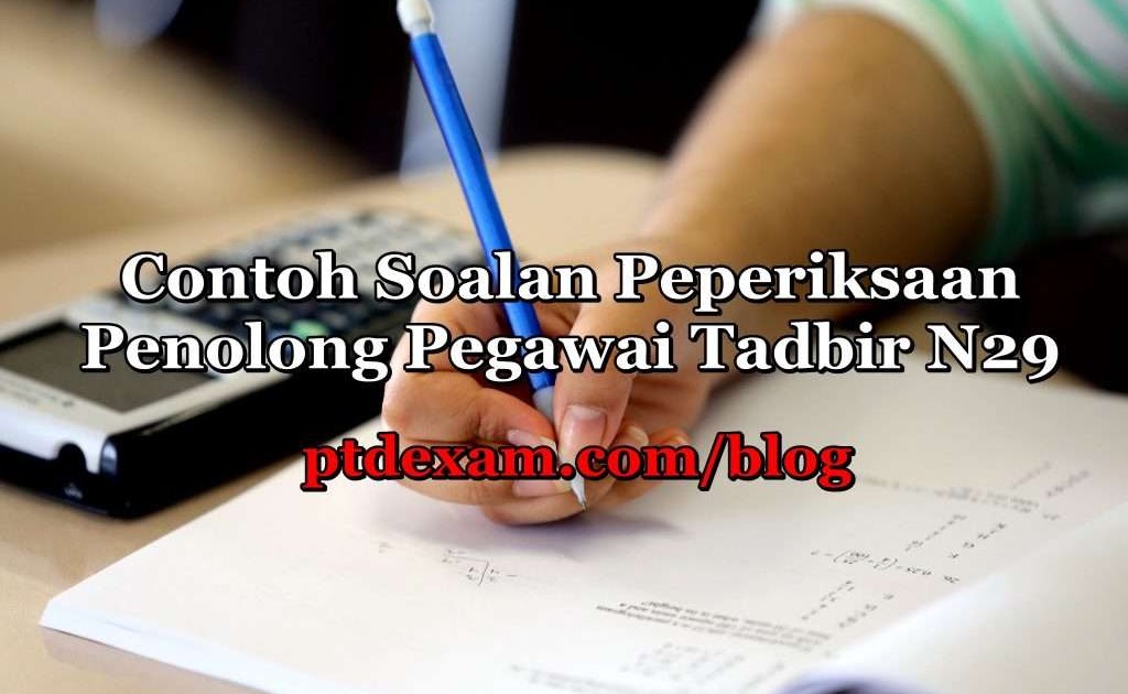 Contoh Soalan Peperiksaan N29 - Selangor i