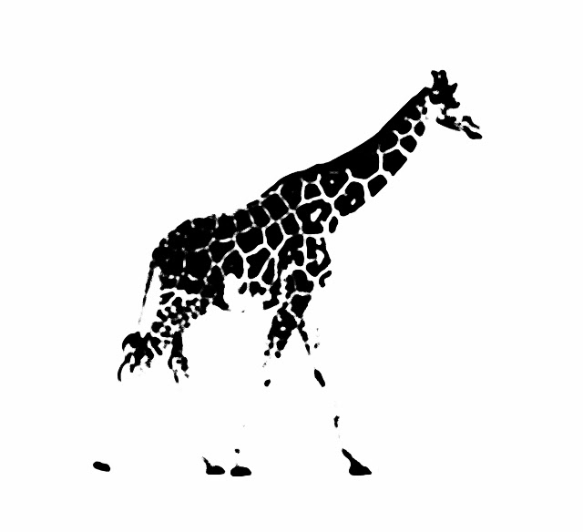 すべての動物の画像 最新のhdキリン イラスト 白黒