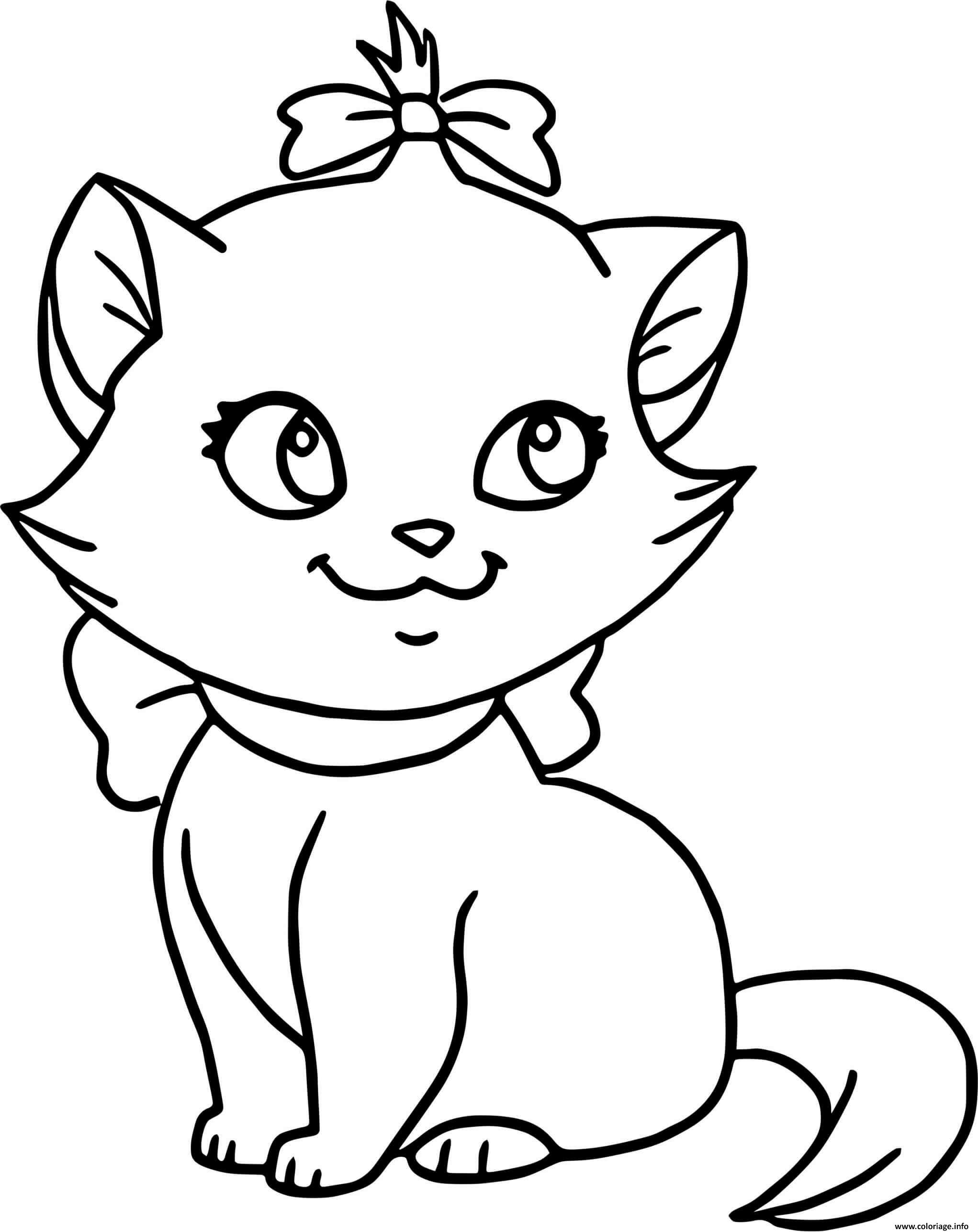 Dessin Simple De Chat Coloring And Drawing