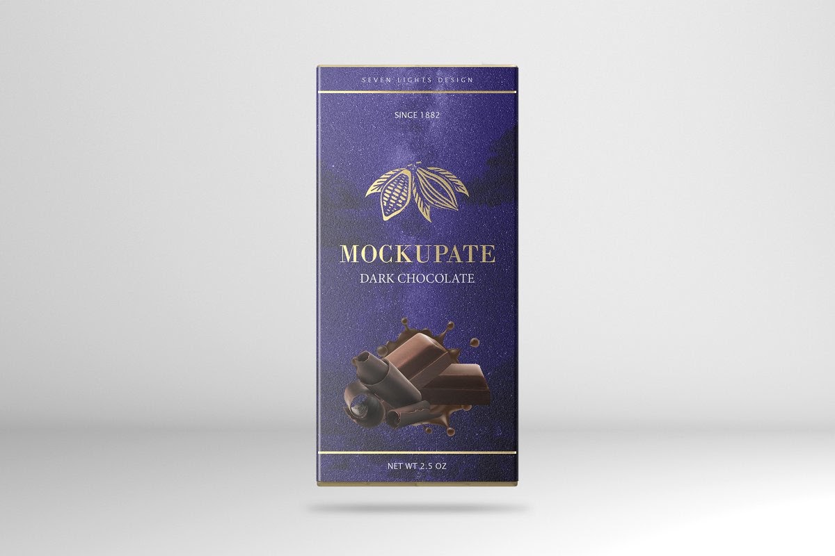 Download Download Chocolate Bar Box Mockup PSD - Chocolate Bar ...
