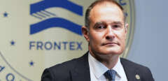 (FILES) In this file photo taken on November 16, 2021 Fabrice Leggeri, head of the EU's border agency Frontex, poses for a photo at the Frontex headquarters in Warsaw. - The head of Frontex, Frenchman Fabrice Leggeri, submitted on April 29, 2022 his resignation from the European coast guard and border guard agency, which is to be "examined by the board of directors" on Friday, AFP learned from a source close to the case. (Photo by JANEK SKARZYNSKI / AFP)