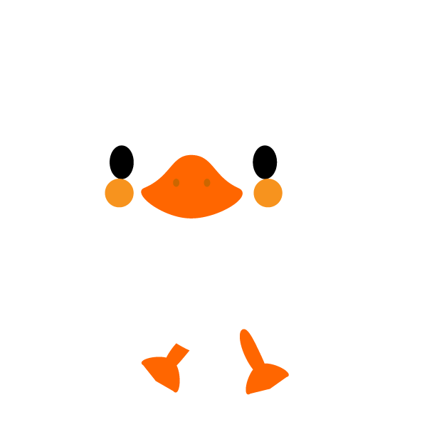 驚くばかりアヒル イラスト かわいい 美しい花の画像