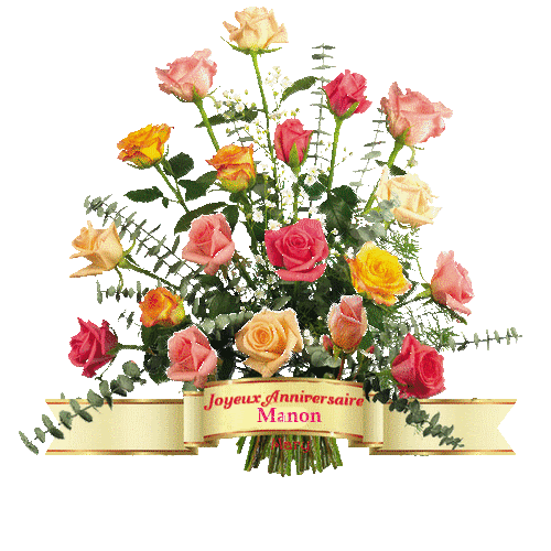 Joyeux Anniversaire Fleurs Gif Anime Sage