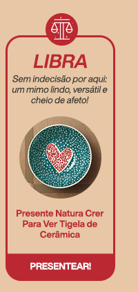 Libra - Presente Natura Crer Para Ver Tigela de Cerâmica