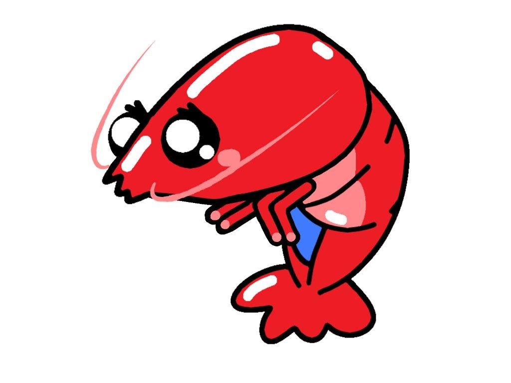 すべての動物の画像 最新ゆるい エビ イラスト かわいい 簡単