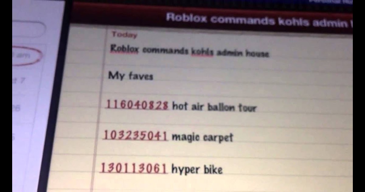 kohls admin roblox admin commands