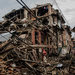 Residents retrieved belongings from homes in Bhaktapur, Nepal.