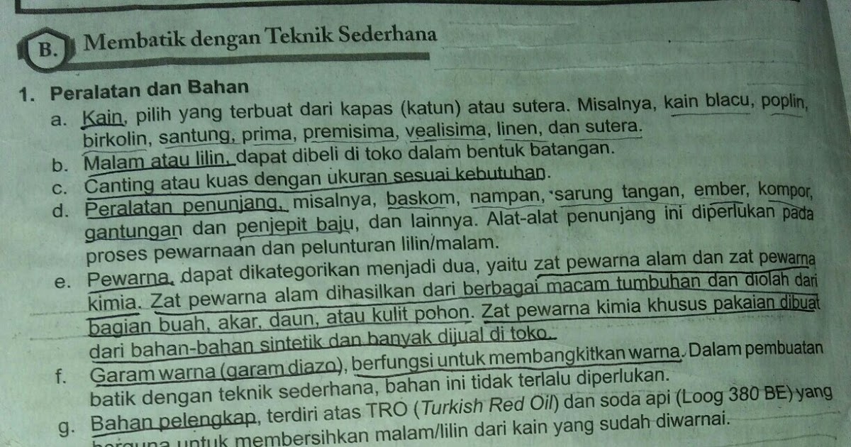 Sebutkan Alat Dan Bahan Untuk Membatik Batik Indonesia