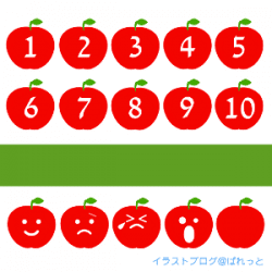 美しい花の画像 ユニークかわいい 数字 イラスト フリー