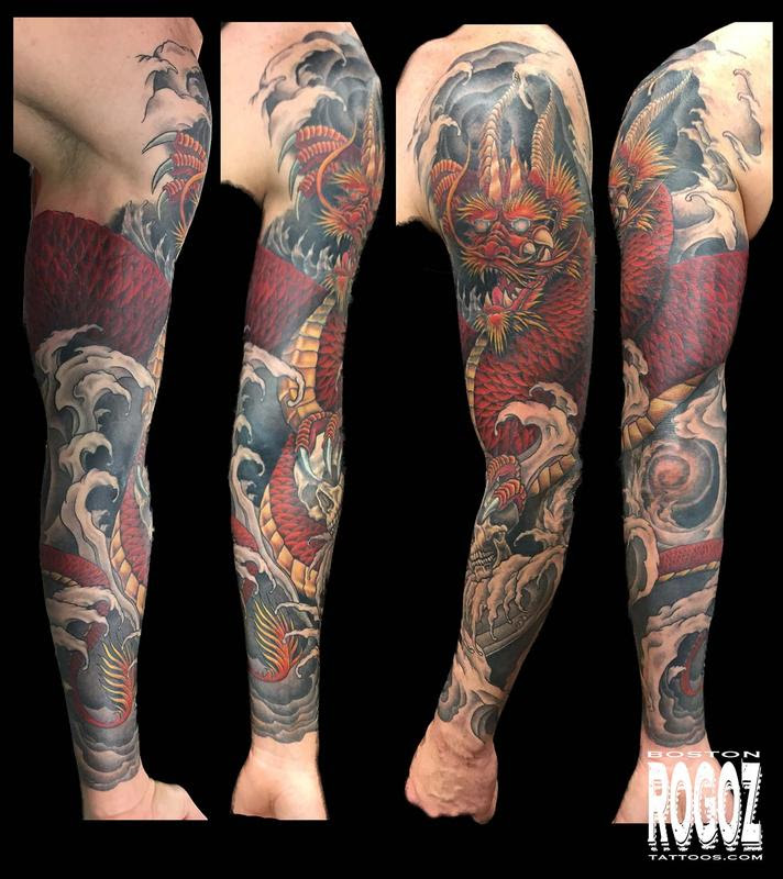 Tattoos by improb august 16, 2019. Boston Rogoz Tattoo Tattoos Fantasy Dragon Dragon And Water Sleeve