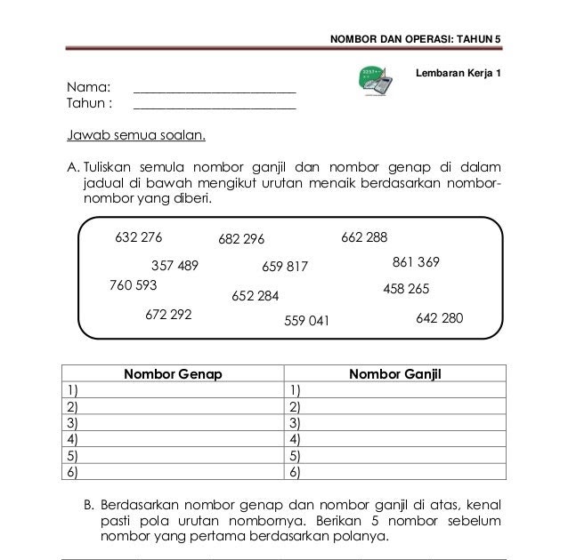 Soalan Matematik Tahun 2 Semakan 2019 - Kecemasan i