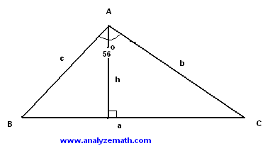 What is the measure for the third angle? Solve Triangle Given Its Perimeter Altitute And Angle Problem With Solution
