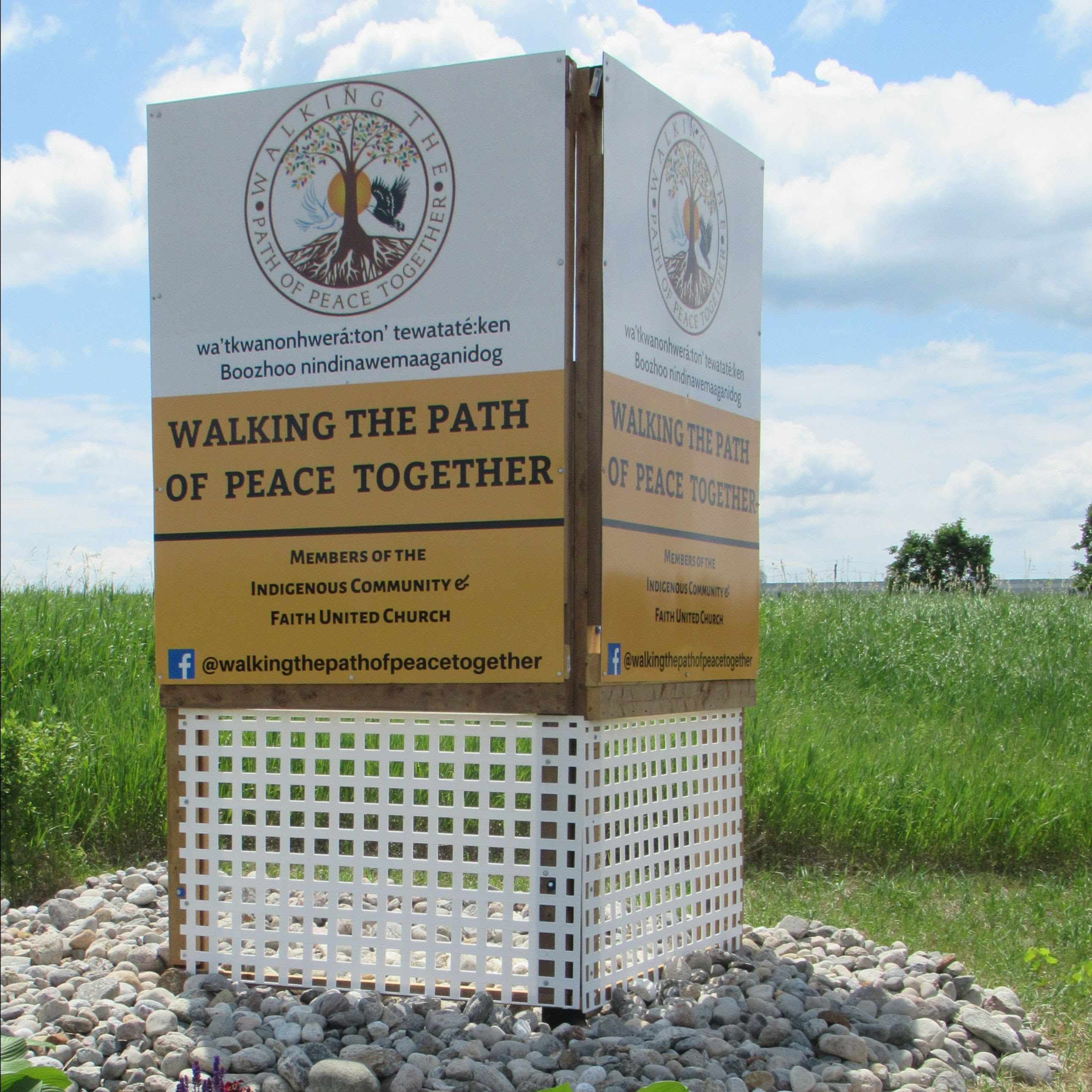 Walking the Path of Peace Together Sign