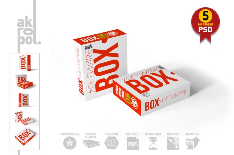 Download Download Software Box Mock Up PSD Mockup | Free Flyer Mockup Download PSD