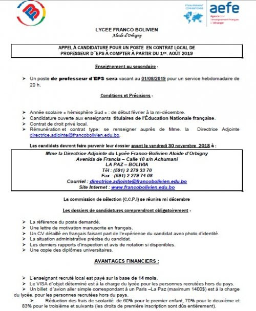 Lettre De Motivation Enseignant Eps