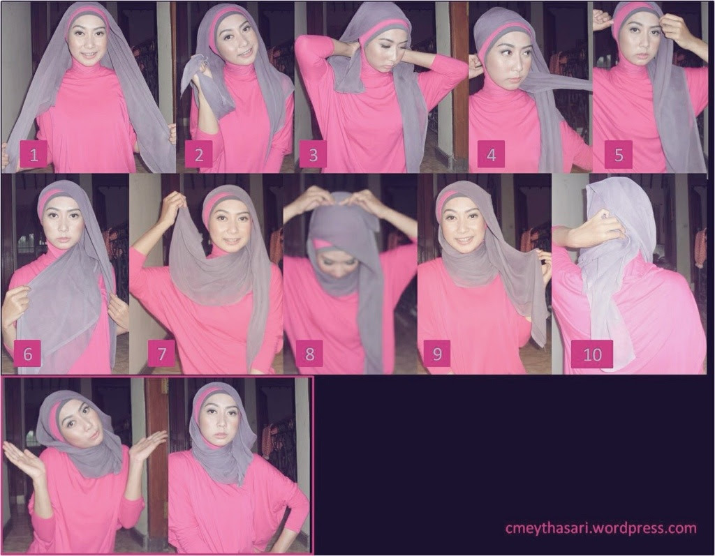 27 Foto Tutorial Hijab Paris Zaskia Adya Terlengkap Tutorial Hijab