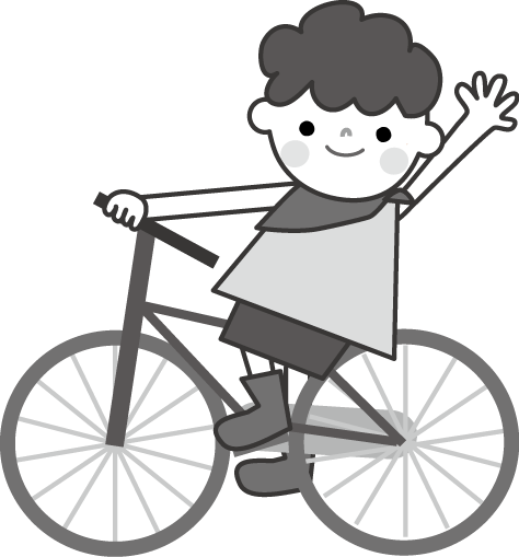 最高自転車 イラスト 無料 白黒 最高の動物画像