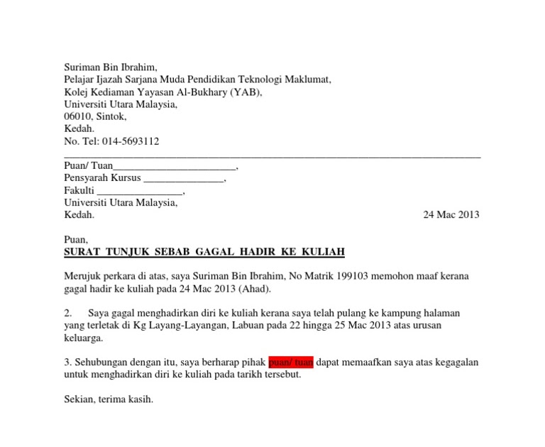 Surat Rayuan Haji 2019 - Terengganu n