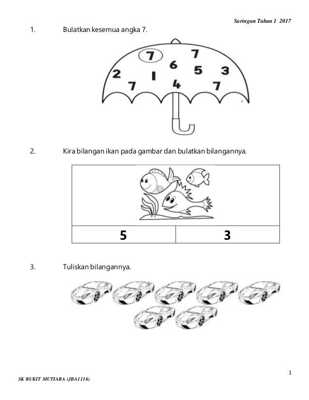 Soalan Linus Matematik Tahun 3 - Selangor m