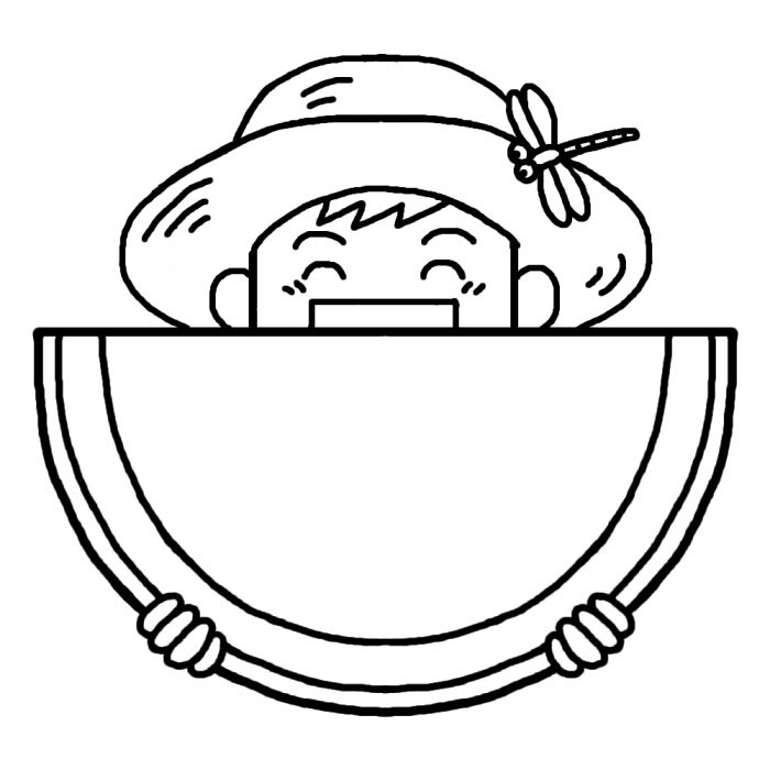 美しい花の画像 最高スイカ イラスト 白黒