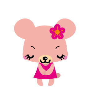 ロイヤリティフリー動物 お辞儀 イラスト 無料 美しい花の画像