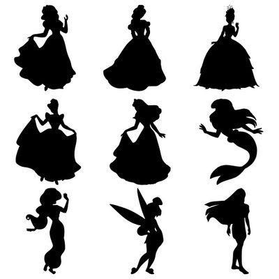 最も欲しかった シルエット ディズニー イラスト 白黒 イラストの種類はこちら