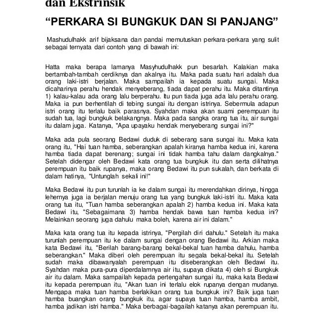 Contoh Hikayat Dan Unsur Ekstrinsiknya - Contoh Tin