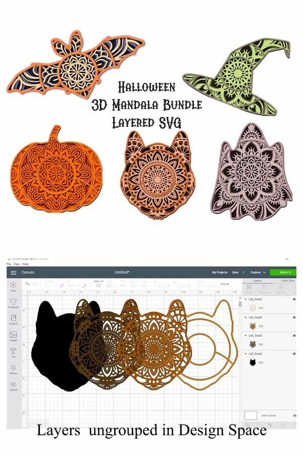 Download Halloween Layered Mandala Svg - Free Layered SVG Files