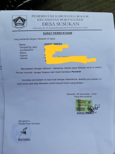 Contoh Surat Rekomendasi  Numpang Nikah  Dari Kua Kedutaan 