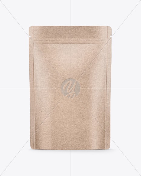Download Download Kraft Stand Up Pouch w/ Label Mockup PSD - Mockup ...